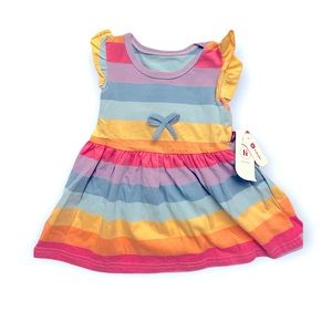 Toddler Rainbow Jersey Dress